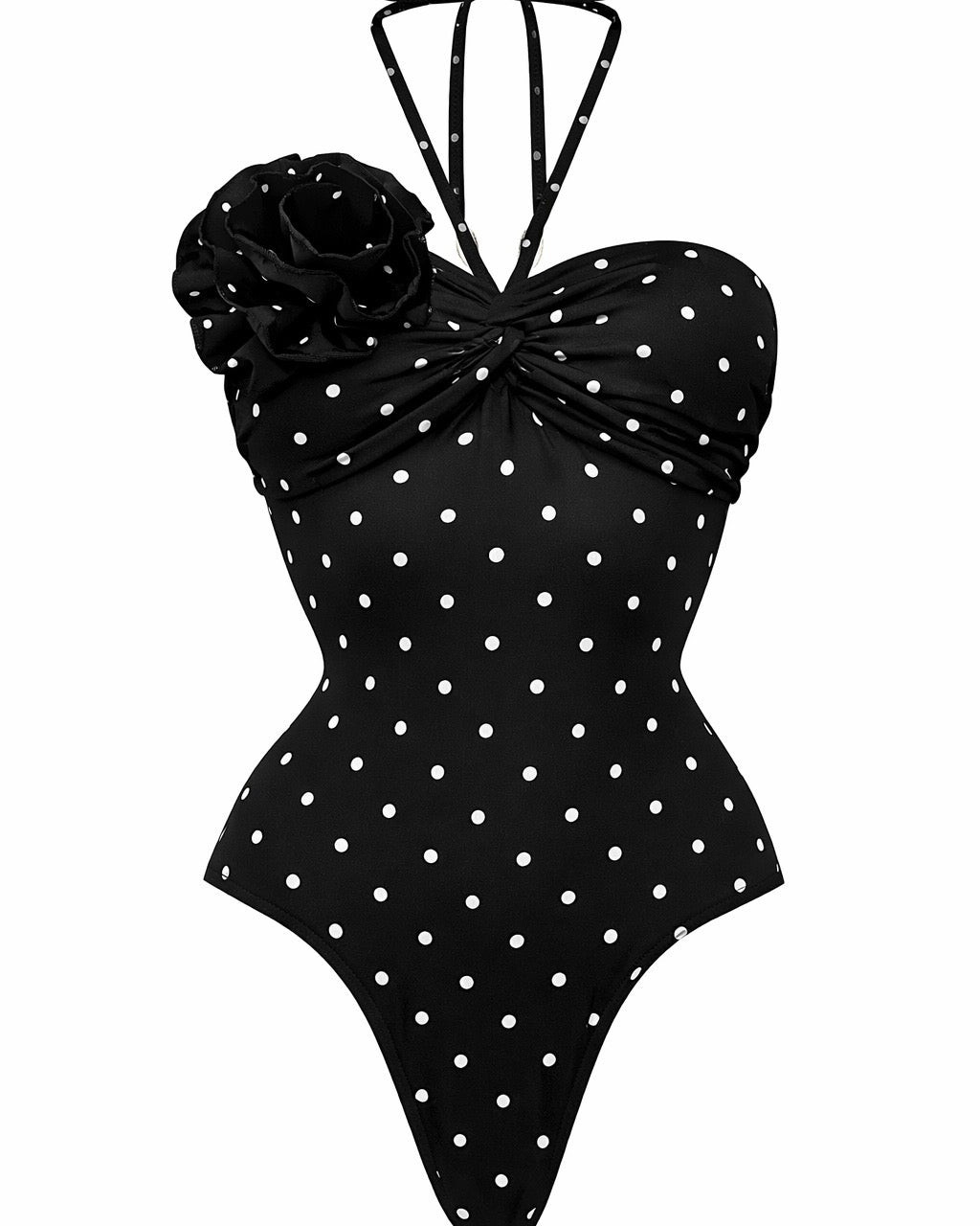 Tamery polka dot one piece swimwear