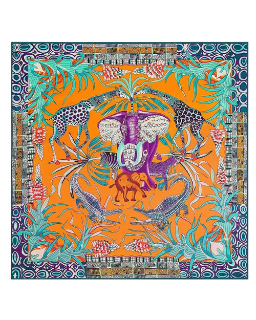 Afry silk scarf