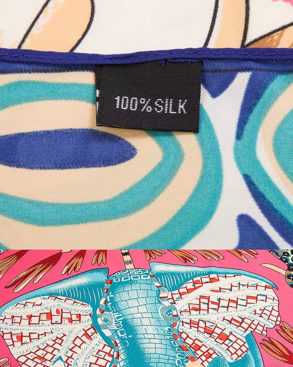 Afry silk scarf
