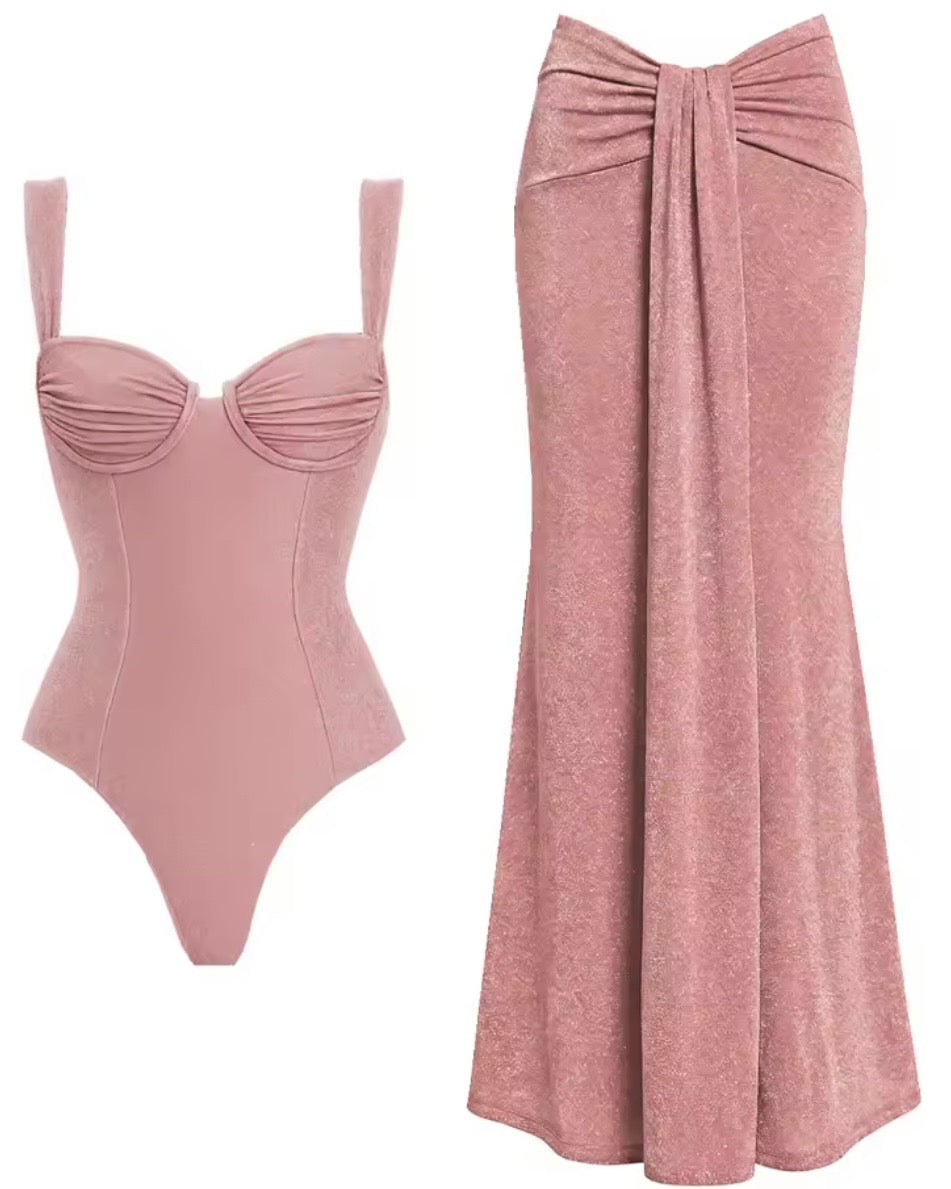 Vely one piece swimwear set