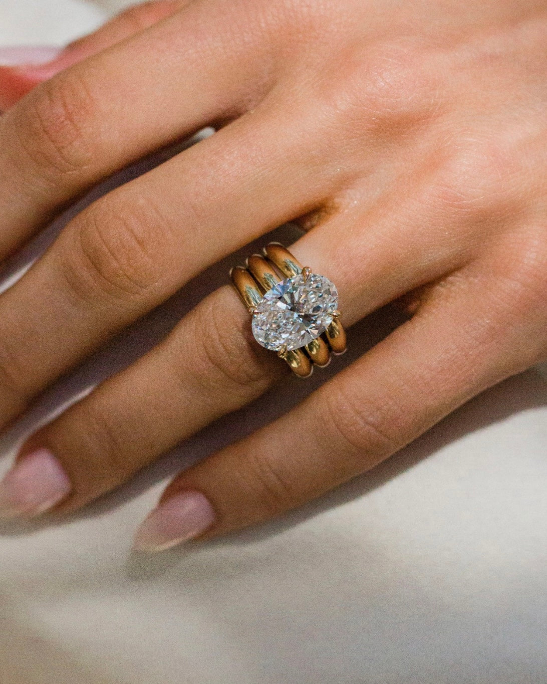 SCOTTIE RING 5.04 CARAT OVAL