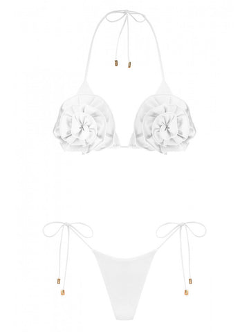 Laminye white two pieces swimwear